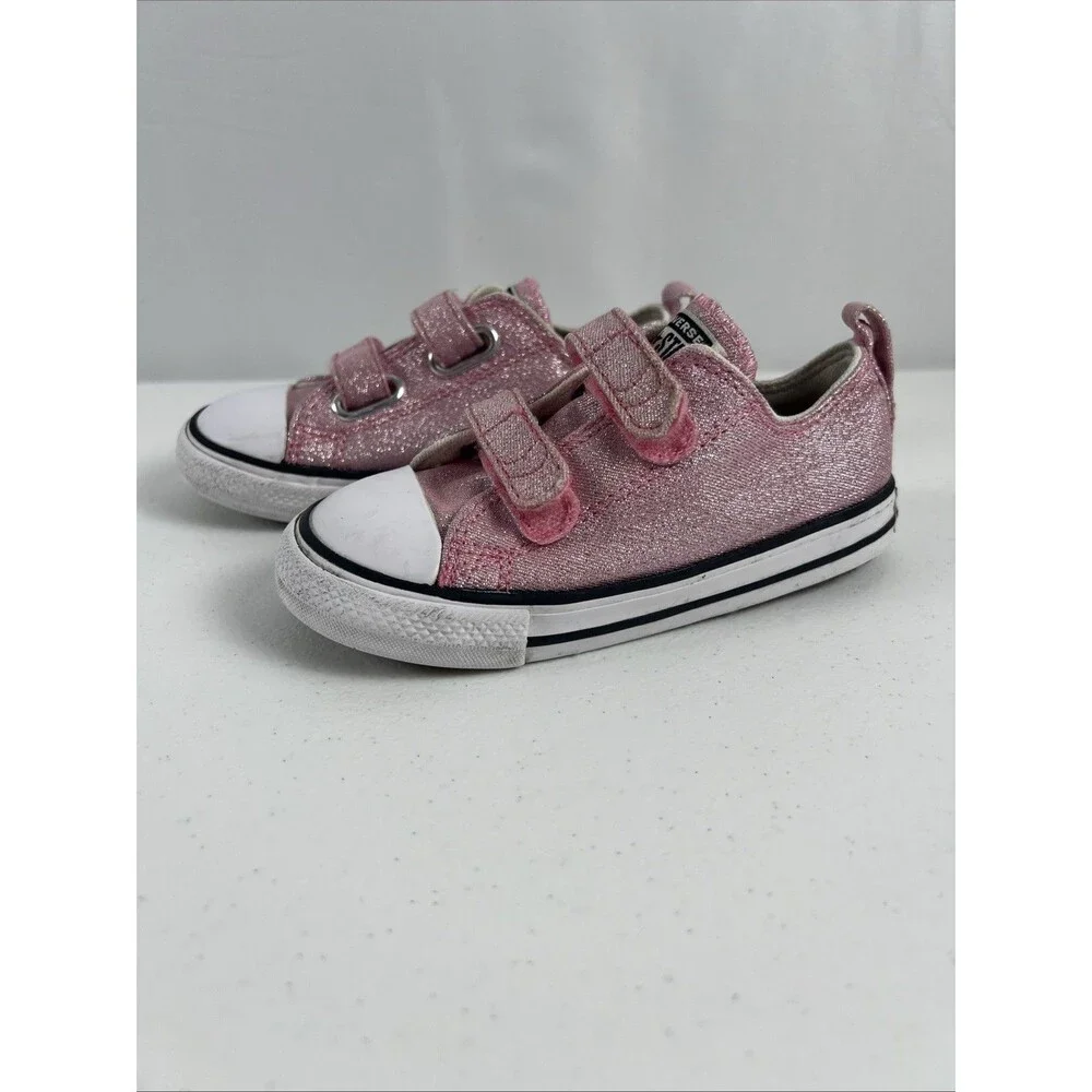 Converse Chuck Taylor All Star Easy-On Prism Glitter Toddler Size 9 Princess